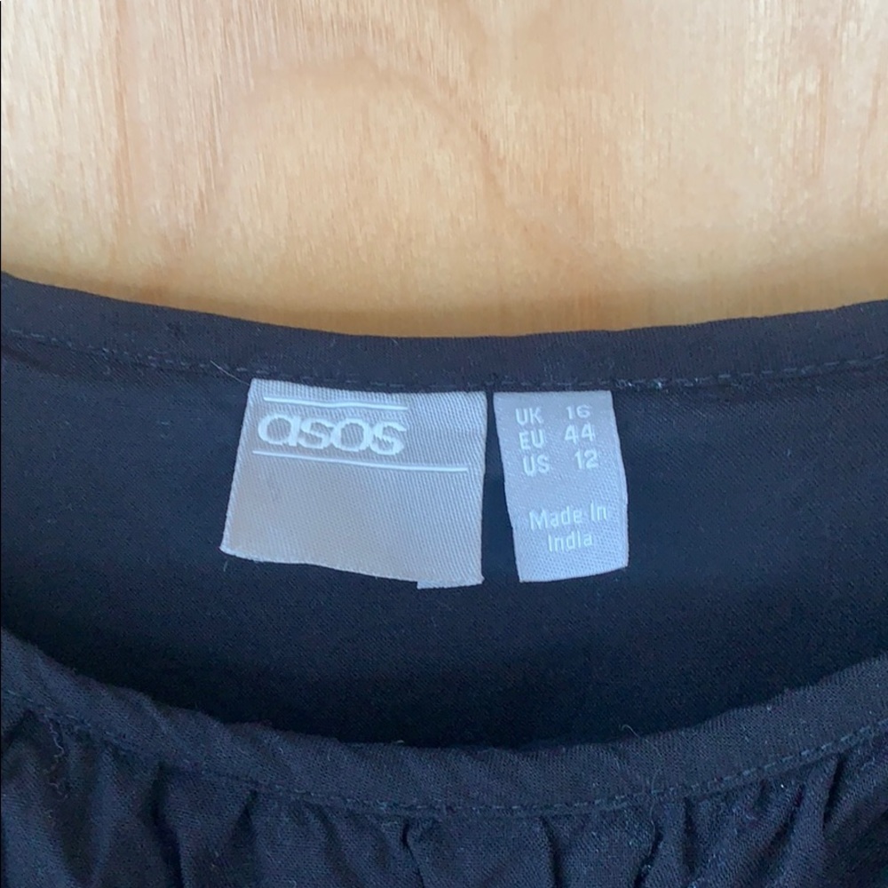 {ASOS} Black Ruffle Tank Top - Picture 3 of 3